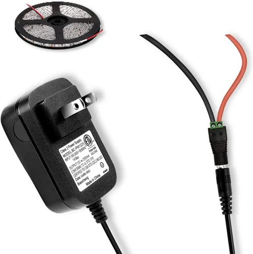 Vista 6 de Adaptador de fuente de alimentación de 12 V, 2.5 A, 30 W, ETL, CA a CC (entrada 100-240 V, salida 12 voltios 2.5 amperios), cable de 10 pies