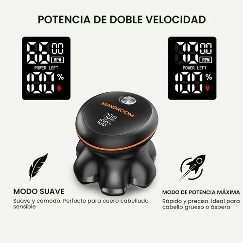 Vista 5 de MAXGROOM Afeitadora de cabeza 7D para hombres calvos, maquinilla de afeitar