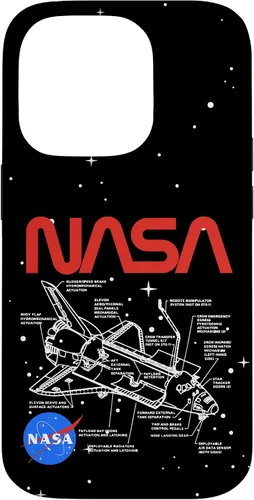 Vista 17 de NASA Carcasa con logotipo de Space Shuttle Schematic para iPhone 17