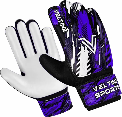 Vista 8 de Guantes de portero de fútbol para niños, jóvenes y adultos, guantes de portero de fútbol con protección doble en la muñeca y palmas de látex
