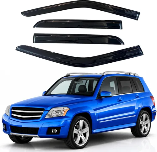 Vista 174 de Visera de ventana IG para Ford Focus Sedán y Hatchback 2012-2018, Protector de ventana lateral para lluvia y viento estilo Mugen, extra duradero