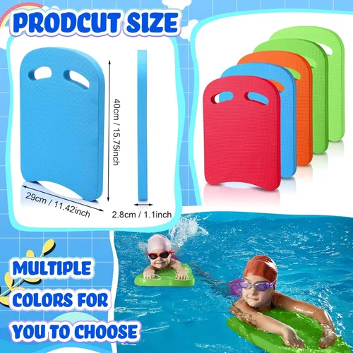 Vista 3 de Sosation 5 Pcs Swimming Kickboard Kids Swimming Training Kickboard Pool Aid Float Equipment for Kids Swim Beginner Exercise Accessories
