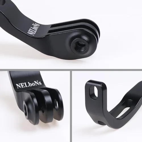 Vista 3 de Soporte de montaje de luz de bicicleta delantera para bicicletas de carretera Compatible con bicicletas plegables, pieza de ciclismo de carretera
