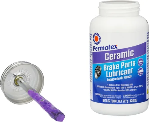 Vista 2 de Permatex 24125 Lubricante de cerámica para piezas de freno extremo, 8 onzas, paquete de 1 Lubricante de piezas de freno extremo de cerámica