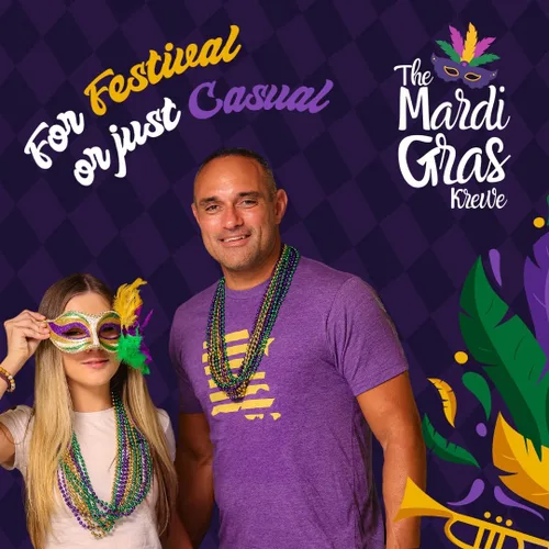 Vista 5 de Surtido de cuentas Mardi Gras de 33 pulgadas, 0.276 in, 6 docenas, 72 collares