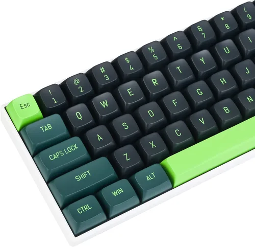 Vista 25 de Owpkeenthy Teclas de carbono retro perfil SA de 150 teclas personalizadas de ABS Doubleshot Juego de teclas con barra espaciadora dividida