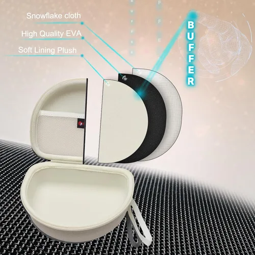 Vista 5 de Funda para auriculares compatible con Beats Studio Pro/Solo 4 / Studio 3 / Solo 3 / Picun B8 / BERIBES/JLab JBuds Lux ANC Auriculares inalámbricos