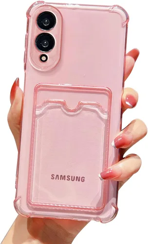 Vista 48 de Tuokiou para Samsung Galaxy A16 Funda, Fundas Protectoras Transparentes con Ranura para Tarjetas, Funda Cartera de TPU Suave Ajuste Delgado
