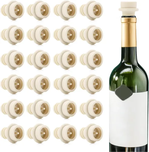 Vista 8 de WOTOR Tapones de vino - Protector de vino al vacío, conservador y sellador (negro, 6 piezas)