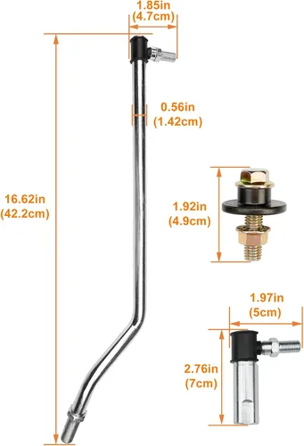 Vista 4 de Kit de Eslabón de Arrastre del Sector de Dirección Misakomo, Kit de Barra de Dirección de 19 Dientes Compatible con Cortacésped John Deere D110 D120