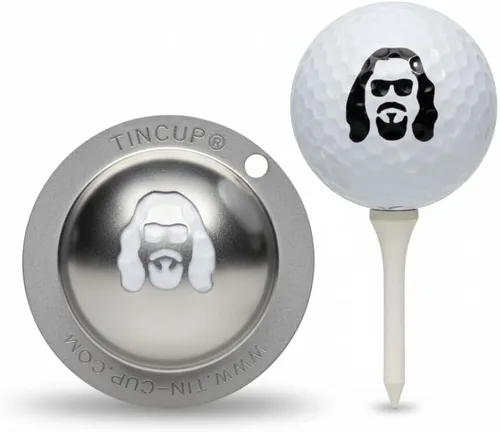 Vista 5 de Tin Cup Plantilla de marcador de pelota de golf, herramienta de personalización premium para golfistas, marcador de pelota de diseño personalizado