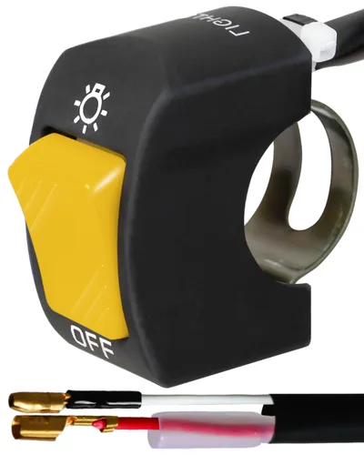 Vista 8 de Belinous Interruptor de manillar de 7/8 pulgadas para motocicleta, ATV, etc., interruptor de palanca de motocicleta impermeable para luces