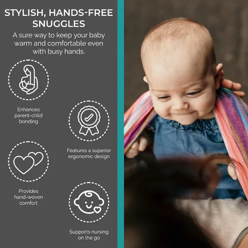 Vista 7 de tela Wrap Baby Carrier para bebés y niños, Autumn