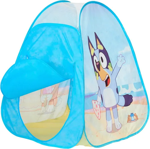 Vista 8 de Bluey Heeler 4WD Tienda de Campaña Desplegable para Niños, Almacenamiento Fácil Tienda de Juego Desplegable con Puerta, Parabrisas y Ventana Espía
