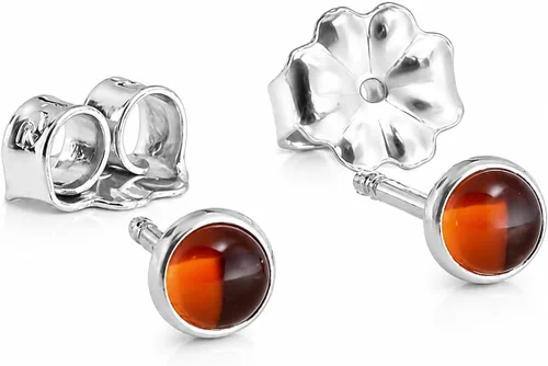 Vista 21 de Aretes pequeños de plata de ley para cartílago, tragus, hélix, múltiples piercings hipoalergénicos, piedra natal para mujer, juego de bisel