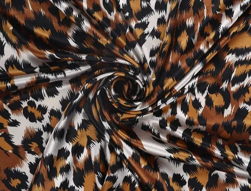 Vista 5 de Allegra K Pañuelos cuadrados con estampado de leopardo para mujer, pañuelo y cuello