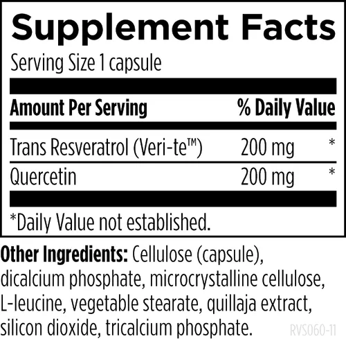 Vista 3 de Designs for Health Resveratrol Supreme - Trans Resveratrol de Knotweed japonés + quercetina - Envejecimiento saludable + suplemento de apoyo