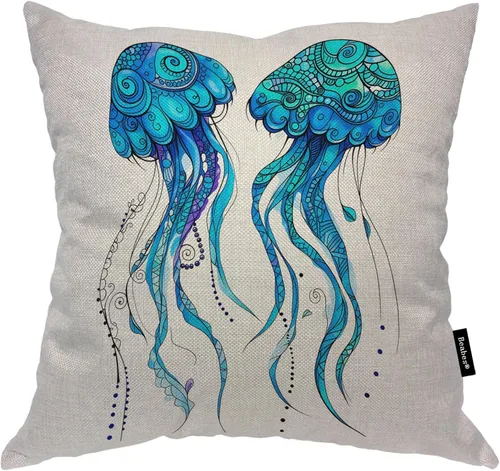 Vista 12 de Fundas de almohada de pintura artística, líneas abstractas amarillas y grises, fundas de almohada suaves, funda de cojín para sala de estar, cama