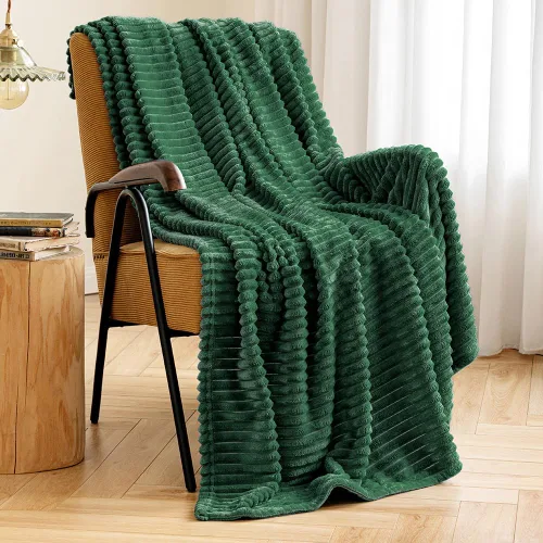 Vista 21 de MIULEE Manta de forro polar, duradera, afelpada, extra suave, cálida, acogedora, manta de franela a rayas rojas burdeos para sofá, cama, 30 x 40