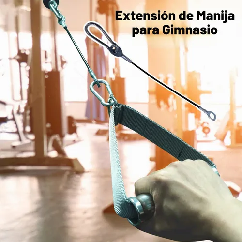 Vista 4 de J Bryant Cables de gimnasio de extensión de máquina de cable de 10 pulgadas (2 piezas) con mosquetón de acero inoxidable para sistemas de poleas