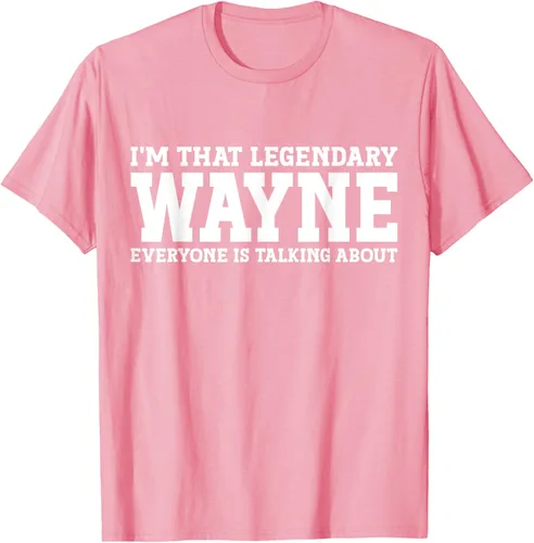 Vista 61 de Wayne Personal Name Funny Wayne Camiseta, Negro