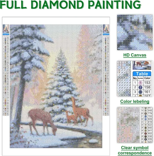 Vista 2 de Snuqevc Kits de pintura de diamantes con mariposas florecientes, pintura de diamante redondo 5D, bordado de diamante redondo para adultos y niños