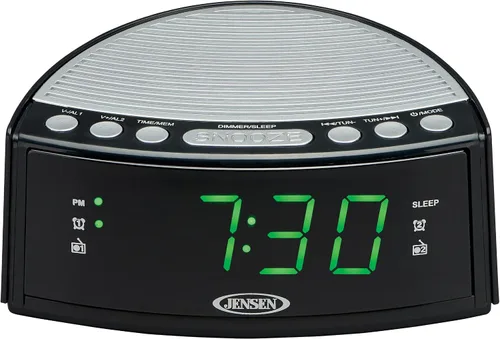 Vista 2 de Jensen JCR-160 JCR-160 AM/FM Digital Dual-Alarm Reloj Radio