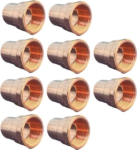 Vista 7 de EZ-FLUID Fontanería 1-1/4" C X FIP LF Adaptador hembra de cobre a presión, conexión de soldadura de sudor para residencial, comercial. (1 paquete)