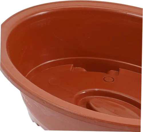 Vista 9 de HANABASS 4 macetas de plástico para decoración de habitación, macetas de jardín para interiores y exteriores, bonsái, macetas de plástico