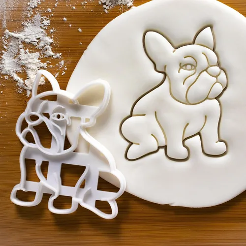 Vista 2 de Cortador de galletas Bulldog Francés, 1 pieza - Bakerlogy