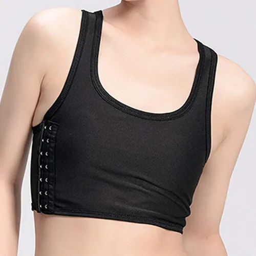 Vista 5 de Camiseta sin mangas transpirable cómoda y suave, ajustada, chaleco transexual, parte superior marimacho lesbiana