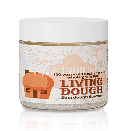 Vista 24 de Living Dough - Cultura de Masa Madre Amistosa Amish de 55 Años - Masa Madre Dulce y Orgánica para Hornear - Para Pan Artesanal, Masa para Pizza