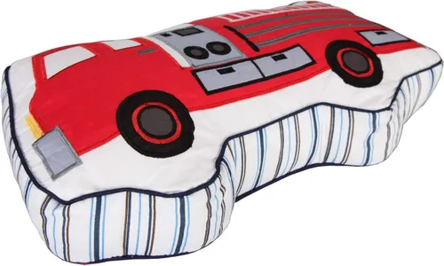 Vista 8 de Brandream Almohada decorativa de algodón para niños, diseño de camión de bomberos, sofá, cama, sala de estar, dormitorio de niños