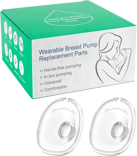 Vista 11 de Piezas de repuesto para extractor de leche portátil Flange 24mm Breast Pump Accessories Compatible with Mommed TSRETE S21/S19/S18, 2sets, Duckbill