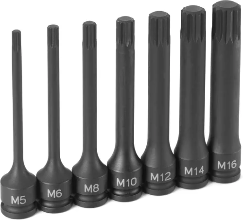Vista 2 de Grey Pneumatic Juego de enchufes cuadrados triples para controlador 1247ST