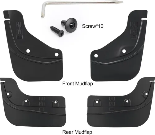Vista 8 de jawjut Guardabarros para Tesla Model Y Juniper 2025 2026 Accesorios - Montaje Oculto Sin Perforación, Protectores contra Salpicaduras para Todo Clima