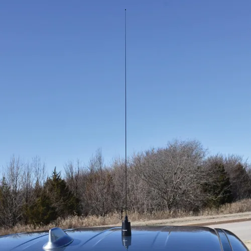 Vista 2 de BROWNING Antena móvil 1 del NMO de la tierra de la ganancia de 150MHz-170MHz VHF pre sintonizada 2.4dBd