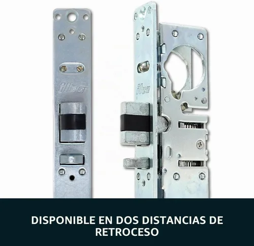 Vista 6 de Summit Doorware Adams Rite Style Latch - Kit de manija de salida con cilindro de mortaja y llaves, puerta de empuje a izquierda