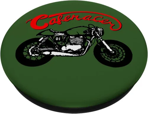 Vista 2 de Cafe Racer Biker Men Women Adult Teens Boys Girls Kids Youth PopSockets Swappable PopGrip