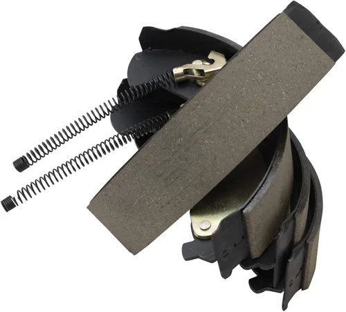 Vista 8 de TRQ Pastilla y rotor de freno delantero y trasero, kit de zapata y tambor de cerámica compatible con Chevrolet Silverado 1500 2007 Silverado 1500
