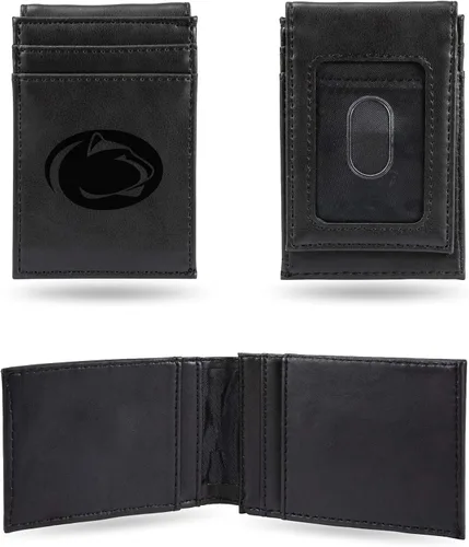 Vista 13 de Cartera de bolsillo frontal grabada con láser NCAA - Compacta/Cómoda/Delgada