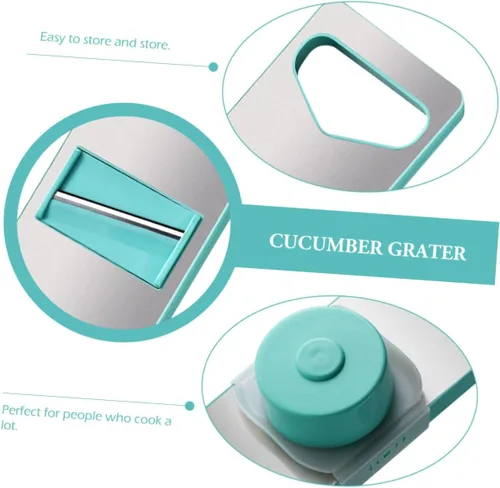 Vista 8 de 1 juego multifuncional rebanador de verduras y rallador con caja de almacenamiento, herramienta de cocina para zanahorias, pepinos y más sin diseño