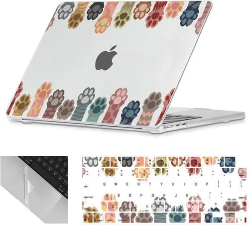Vista 11 de Se7enline Funda compatible con MacBook Neo de 13 pulgadas 2026 A3404, diseño estético, bonita carcasa rígida femenina, cubierta de teclado