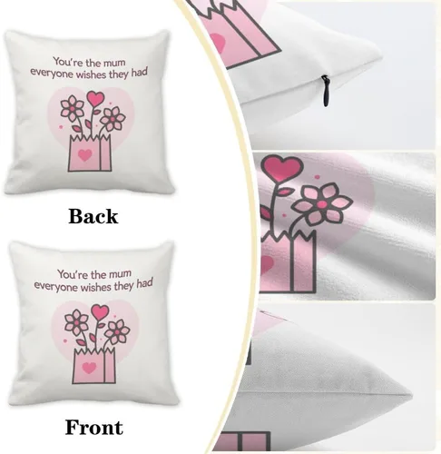Vista 3 de Mom Birthday Gifts Velvet Pillow Covers 16X16 Best Mom Presents Valentines Day Gifts Mothers Day Presents from Daughter Son Mum Mama Gift Moms Gift