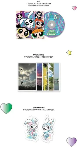 Vista 6 de NewJeans 2nd EP 'Get Up' The POWERPUFF GIRLS X NJ Box Random ver.