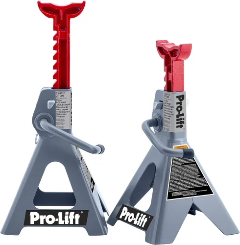 Vista 2 de Pro-LifT T-6902D - Soporte para gato de doble pine, 2 toneladas, 1 paquete, gris