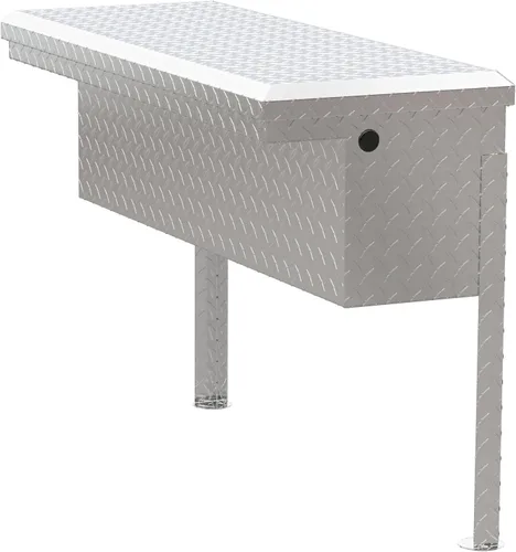 Vista 7 de UWS EC30361 Caja de herramientas lateral de aluminio de pared pesada de 36 pulgadas con perfil bajo, tapa RigidCore