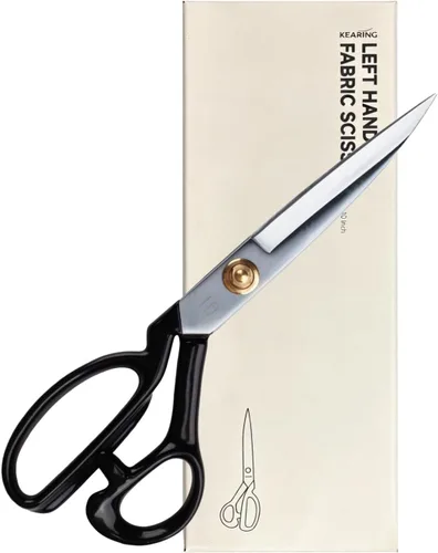 Vista 10 de KEARING Tijeras de 22,8 cm de sastre resistentes para tela, profesionales, aptas para cortar con precisión cuero, denim y telas de múltiples capas