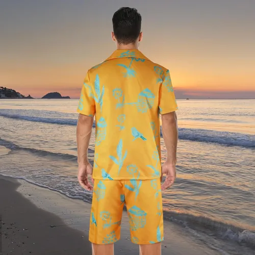 Vista 3 de Ruleewe Disfraz de muñeca para adultos, hombres y mujeres, película 2023, cosplay, playa, trajes, camisa, pantalones cortos, trajes para Halloween
