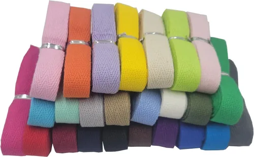 Vista 3 de Cinta de algodón de sarga 3/4 "cinta de bies de espiga para coser 25 3/4 pulgadas (0.8 in)